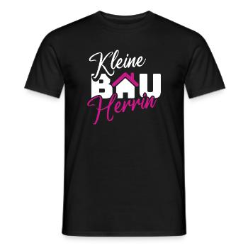 Small Builder Hausliebe Design - Men's T-Shirt - black - Front - AI Model Male 178 light (178cm)