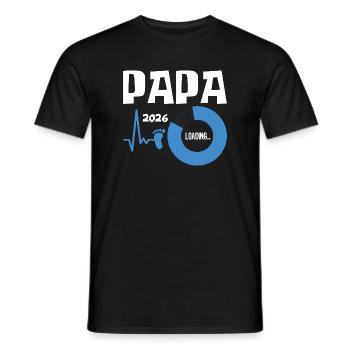Grossesse du père 2026 - T-shirt homme - noir - Devant - AI Model Male 178 light (178cm)