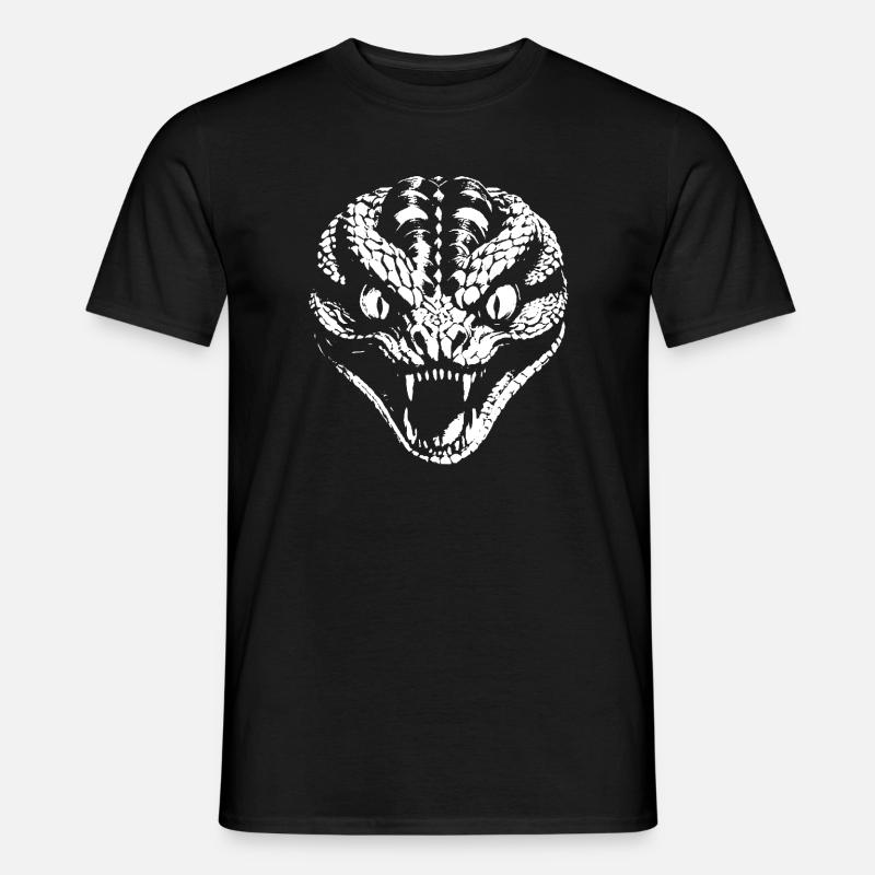 Snake - Männer T-Shirt - Schwarz