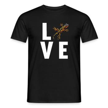 Salamandre de feu Salamandre - T-shirt homme - noir - Devant - AI Model Male 178 light (178cm)