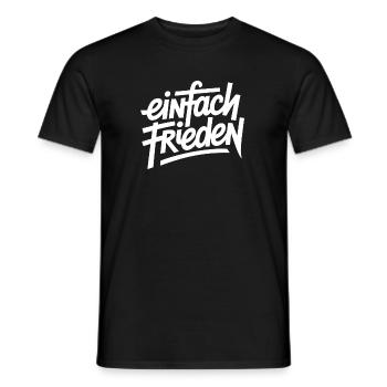 Simplement la paix - T-shirt homme - noir - Devant - AI Model Male 178 light (178cm)