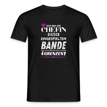 Chefin dieser Eingespielten Bande Chefin Geschenke - T-shirt homme - noir - Devant - AI Model Male 178 light (178cm)