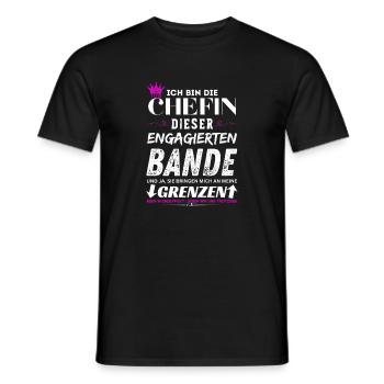 Chefin dieser Engagierten Bande Chefin Geschenke - T-shirt homme - noir - Devant - AI Model Male 178 light (178cm)