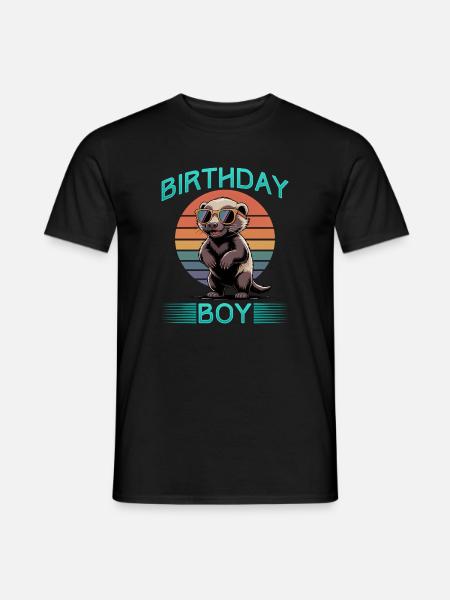 Funny Honey Badger - Männer T-Shirt - Schwarz