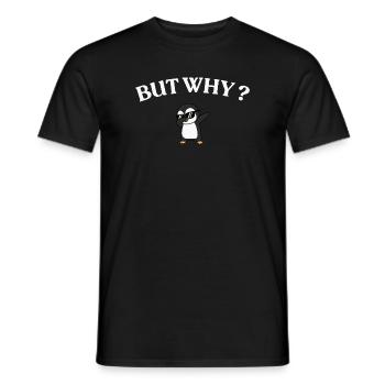 Mais pourquoi ? Style Pingouin - T-shirt homme - noir - Devant - AI Model Male 178 light (178cm)