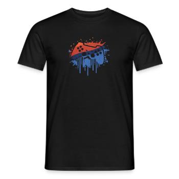 Gaming retro - Männer T-Shirt - Schwarz - Vorne - AI Model Male 178 light (178cm)