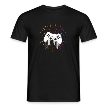 Gaming - Men's T-Shirt - black - Front - AI Model Male 178 light (178cm)