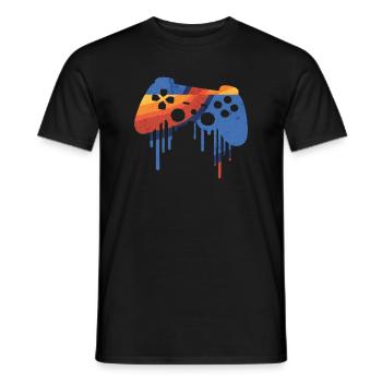Gaming retro - Männer T-Shirt - Schwarz - Vorne - AI Model Male 178 light (178cm)
