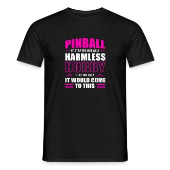 Pinball pinball machine - Men's T-Shirt - black - Front - AI Model Male 178 light (178cm)