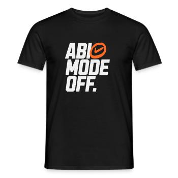 Abio Mode Off - Men's T-Shirt - black - Front - AI Model Male 178 light (178cm)