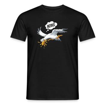 Boulderer Colorsplash Boulder Bouldering - Men's T-Shirt - black - Front - AI Model Male 178 light (178cm)