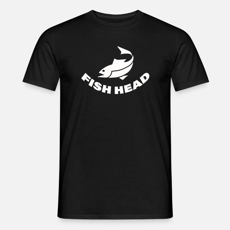 FISH HEAD - Männer T-Shirt - Schwarz