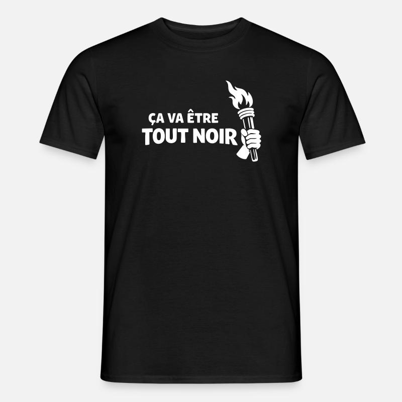 Es wird ganz schwarz sein - Männer T-Shirt - Schwarz