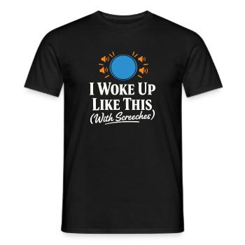 Conure Chaos Crew Papageienbesitzer Vogel-mama - Männer T-Shirt - Schwarz - Vorne - AI Model Male 178 light (178cm)