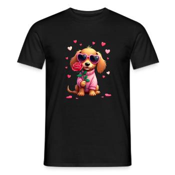 Dackel Dachshund Tekel - Männer T-Shirt - Schwarz - Vorne - AI Model Male 178 light (178cm)
