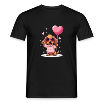 Dackel Dachshund Tekel - Männer T-Shirt - Schwarz - Vorne - AI Model Male 178 light (178cm)