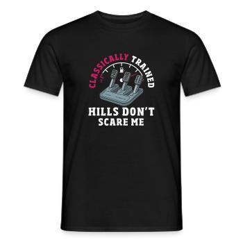 Voiture manuelle, entraînée classiquement - T-shirt homme - noir - Devant - AI Model Male 178 light (178cm)