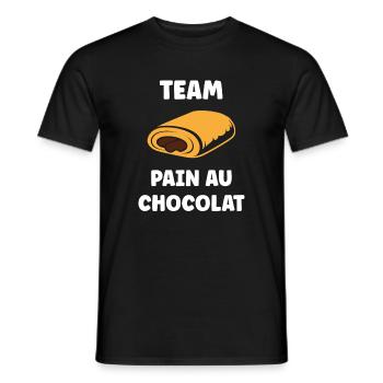 pain au chocolat - Männer T-Shirt - Schwarz - Vorne - AI Model Male 178 light (178cm)