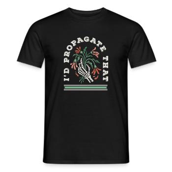 Pflanzenliebhaber Ich Würde Diese Pflanze - Männer T-Shirt - Schwarz - Vorne - AI Model Male 178 light (178cm)
