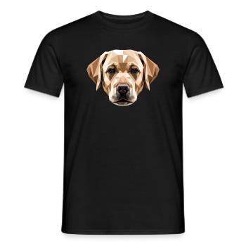 Le chien Labrador Retriever adore les jeunes labradors mignons - T-shirt homme - noir - Devant - AI Model Male 178 light (178cm)