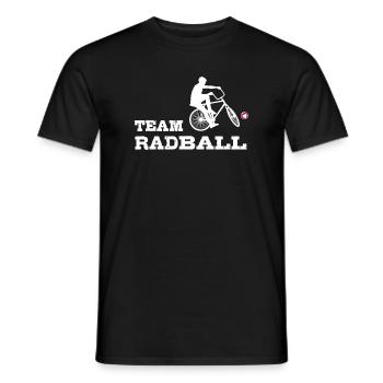 Team Radball, Radballer, Hallenradsport - Männer T-Shirt - Schwarz - Vorne - AI Model Male 178 light (178cm)
