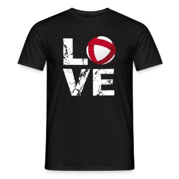 Love Radball, Radballer, Hallenradsport - Männer T-Shirt - Schwarz - Vorne - AI Model Male 178 light (178cm)