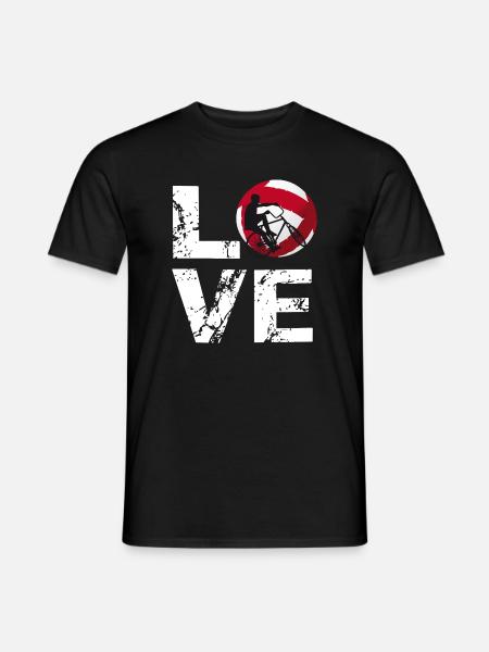 Love Cycling Ball, Cycling Players, Indoor Cycling - Men's T-Shirt - black