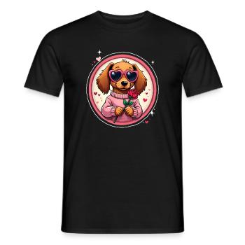 Dackel Dachshund Tekel - Männer T-Shirt - Schwarz - Vorne - AI Model Male 178 light (178cm)