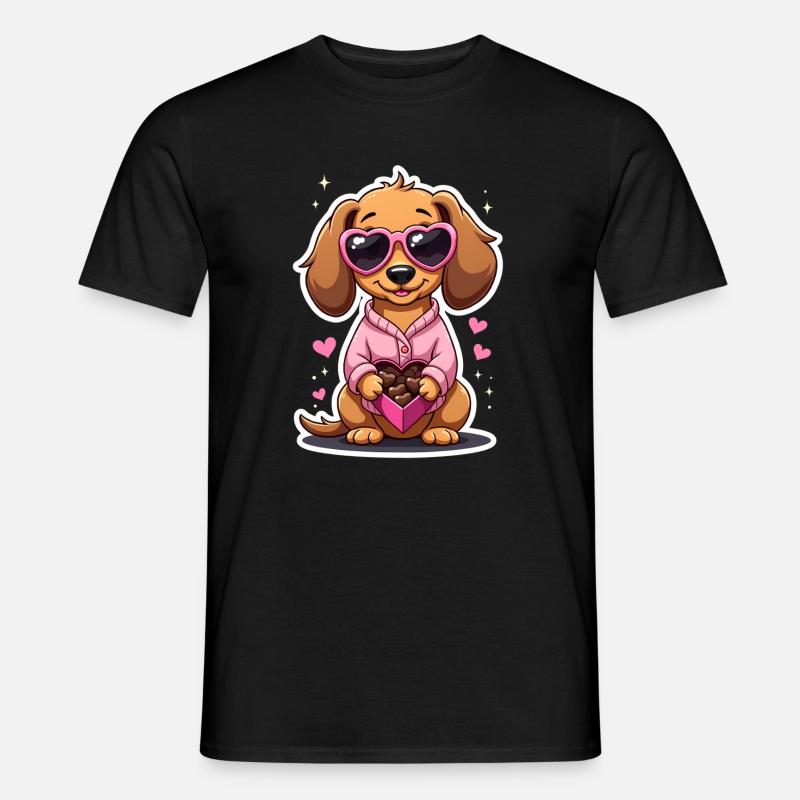 Dackel Dachshund Tekel - Männer T-Shirt - Schwarz