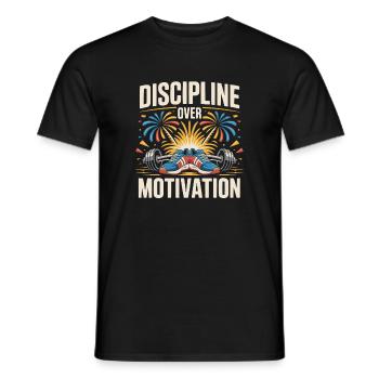 New Years Resolution Motivational Quotes - Men's T-Shirt - black - Front - AI Model Male 178 light (178cm)