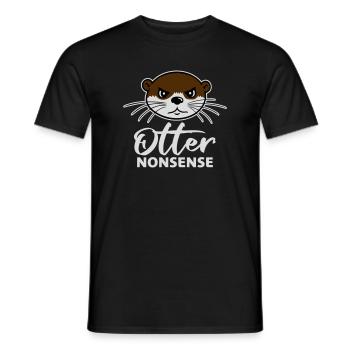 Otter Nonsense Lustig Wortspiel Otter Liebe Spruch - Männer T-Shirt - Schwarz - Vorne - AI Model Male 178 light (178cm)