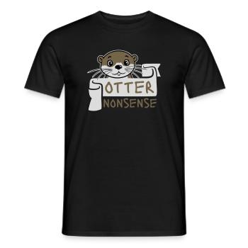 Otter Nonsense Lustig Wortspiel Otter Liebe Spruch - Männer T-Shirt - Schwarz - Vorne - AI Model Male 178 light (178cm)