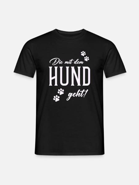 Dog and walking style - Men's T-Shirt - black
