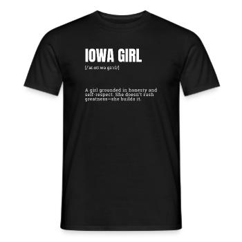 Iowa Girl Self-Determined Power - Men's T-Shirt - black - Front - AI Model Male 178 light (178cm)