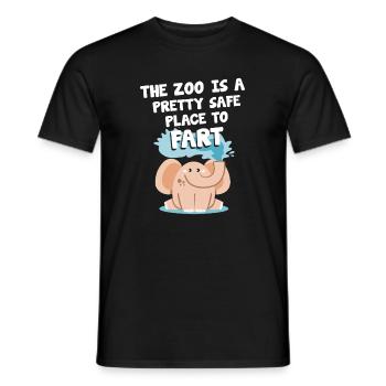 Safari Afrika serengeti wildlife savanne elefant - Männer T-Shirt - Schwarz - Vorne - AI Model Male 178 light (178cm)