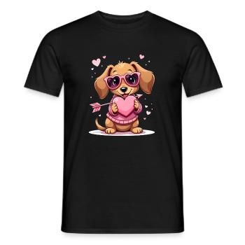 Dackel Dachshund Tekel - Männer T-Shirt - Schwarz - Vorne - AI Model Male 178 light (178cm)