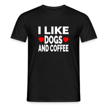 canine - T-shirt homme - noir - Devant - AI Model Male 178 light (178cm)