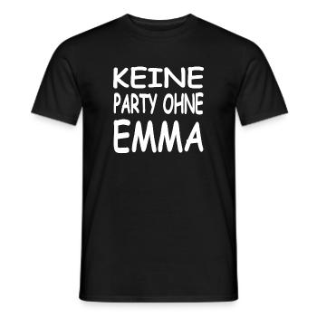 Emma - Männer T-Shirt - Schwarz - Vorne - AI Model Male 178 light (178cm)