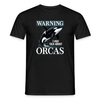 Funny Orca - Männer T-Shirt - Schwarz - Vorne - AI Model Male 178 light (178cm)