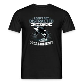 Funny Orca - Männer T-Shirt - Schwarz - Vorne - AI Model Male 178 light (178cm)