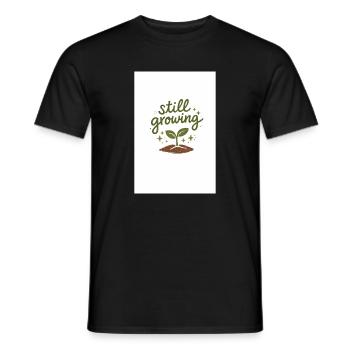Toujours en croissance - T-shirt homme - noir - Devant - AI Model Male 178 light (178cm)