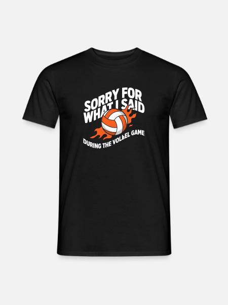 Beachvolleyball Quote Volleyball - Men's T-Shirt - black