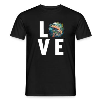Salmon Salmon - Men's T-Shirt - black - Front - AI Model Male 178 light (178cm)