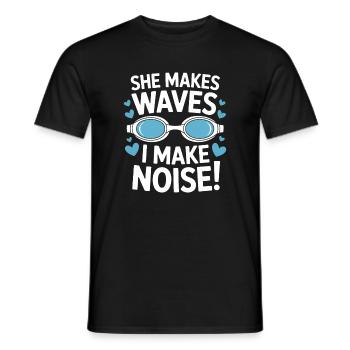 Schwimmen Sprüche Lustiges Schwimmen Geschenk - Männer T-Shirt - Schwarz - Vorne - AI Model Male 178 light (178cm)