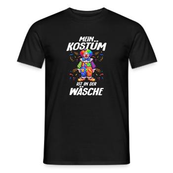 Carnival Mein Kostüm ist in der Wäsche - Männer T-Shirt - Schwarz - Vorne - AI Model Male 178 light (178cm)