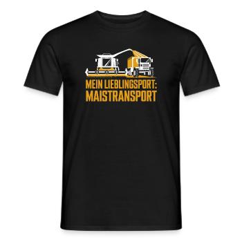  Mein Lieblingssport Maistransport Maishäcksler - Männer T-Shirt - Schwarz - Vorne - AI Model Male 178 light (178cm)