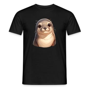 Sea Lions Sea Lion - Men's T-Shirt - black - Front - AI Model Male 178 light (178cm)
