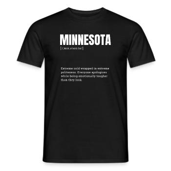 Minnesota Kältehumor Shirt - Männer T-Shirt - Schwarz - Vorne - AI Model Male 178 light (178cm)