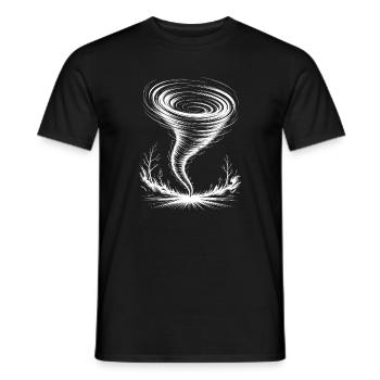Tornado Sprüche Tornados Lustiges Tornado Geschenk - Männer T-Shirt - Schwarz - Vorne - AI Model Male 178 light (178cm)