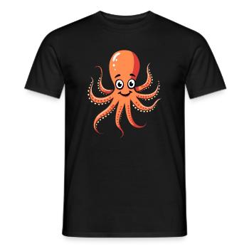 Octopus Costume Underwater Sea Animal Ocean Animal - Men's T-Shirt - black - Front - AI Model Male 178 light (178cm)